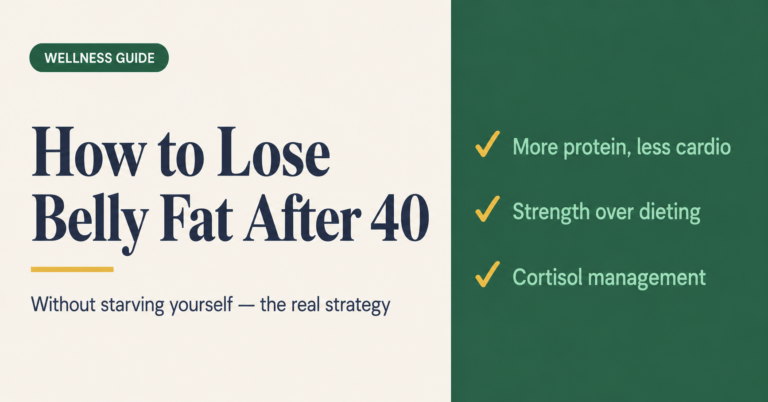 How to Lose Belly Fat After 40 (Without Starving Yourself)