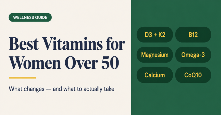 Best Vitamins for Women Over 50: What Changes and What to Take